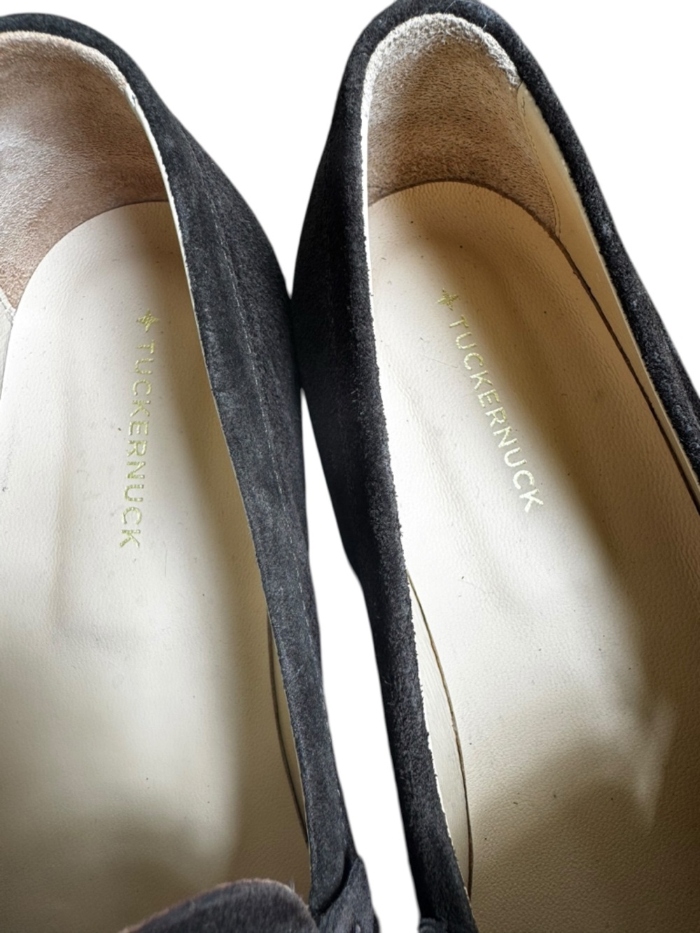 Tuckernuck Chocolate Suede Vivian Loafers 8.5 - Picture 7 of 8